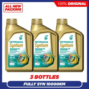 PETRONAS SYNTIUM 3000 FR 5W30 SN A5 B5 Fully Synthetic Engine Oil (3x1L)