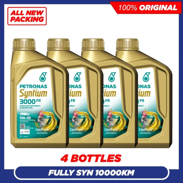 PETRONAS SYNTIUM 3000 FR 5W30 SN A5 B5 Fully Synthetic Engine Oil (4x1L)